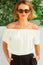 Ilana Frill Organic Cotton Gauze Top | Cream