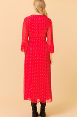 Evelyn Dress | Polka Dot Red/White