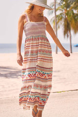Jacquard Sundress | Ecru/Multi