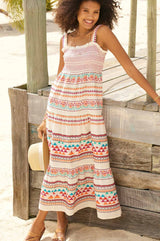 Jacquard Sundress | Ecru/Multi