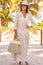 Mykonos Maxi Dress | Soft Cheetah White/Taupe