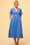 Olga Cheesecloth Dress | Marina Blue