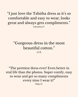 Tabitha Organic Cotton Dobby Ric Rac Dress | Red/Pink