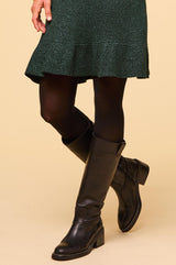 ALPE Trento Knee High Leather Boot | Black