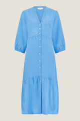 Charlotte Linen Dress | Cornflower