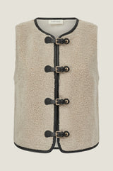 Buckle Gilet | Cream