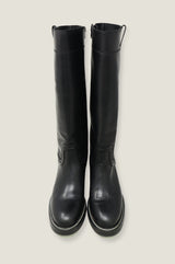 ALPE Trento Knee High Leather Boot | Black