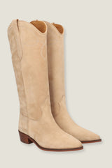 ALPE Cecille Knee High Cowboy Boot | Beige