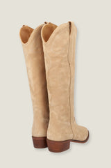 ALPE Cecille Knee High Cowboy Boot | Beige
