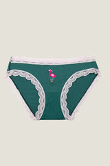 The Original Knicker | Christmas Flamingo Teal
