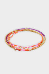 Malindi Twist Beaded Necklace | Orange