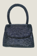 Beaded Handbag | Navy/Bullet