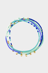 Malindi Twist Beaded Necklace | Blue