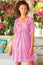 Santorini Cotton Kaftan | Santorini White/Pink