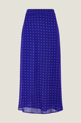 Kate Skirt | Polka Dot Cobalt/White