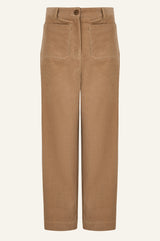 Kendal Cropped Stretch Corduroy Trouser | Camel