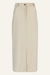 Mallory Stretch Corduroy Skirt | Cream