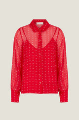 Ffion Blouse | Polka Dot Red/White