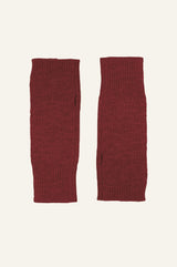 Merino Wool Fingerless Gloves | Wine