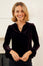 Astrid Velvet V-Neck Top | Aubergine