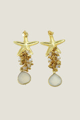 Andrea Earrings | Pearl/Gold