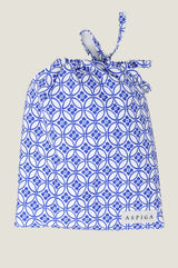 Men's Recycled-Swim-Short-Geo-Cobalt-Blue-White