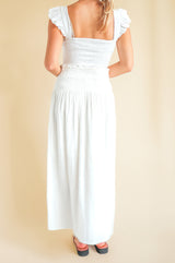 Brady Cheesecloth Skirt | White