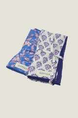 Set Of 4 Block Print Napkins | Buti Purple