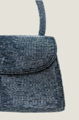 Beaded Handbag | Navy/Bullet