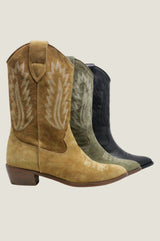 ALPE Camilla Cowboy Boots | Camel