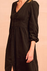 Marianne Corduroy Dress | Chocolate - Aspiga