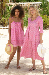 Emma Cotton Dress | Periwinkle Pink