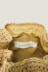 Raffia Crossbody Pouch Bag | Natural - Aspiga