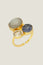 Florence Ring | Gold/grey/navy