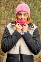 Rona Rib Knit Hat | Pink