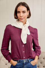 Merino Wool Tie Neck Scarf | Cream