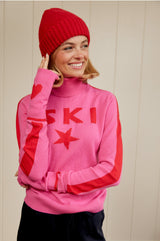 Rona Rib Knit Hat | Red