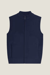 Men's Merino Wool Gilet | Navy/Grey