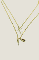 ASHIANA Island Charm Necklace | Gold