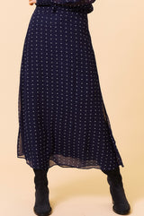 Kate Skirt | Polka Dot Navy/White