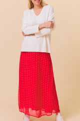 Kate Skirt | Polka Dot Red/White