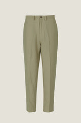 Men's Premium Linen Trousers | Khaki - Aspiga