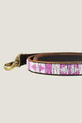 Arrow Dog Lead | Pink/White