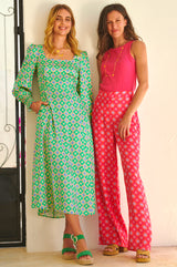 Iyla-Dress-Geo-Floral-Green