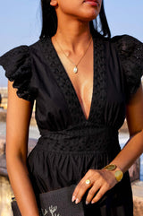 Broderie Pippa Dress | Black