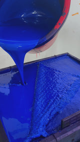 Hayden Block Print Dress | Japanese Cobalt