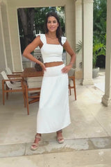 Bryony Cheesecloth Top | White