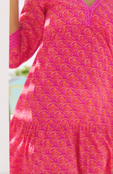 Mykonos Maxi Dress | Pink/Orange