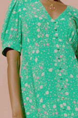Anne EcoVero™ Dress | Bright Green