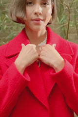 Wool Coat | Red